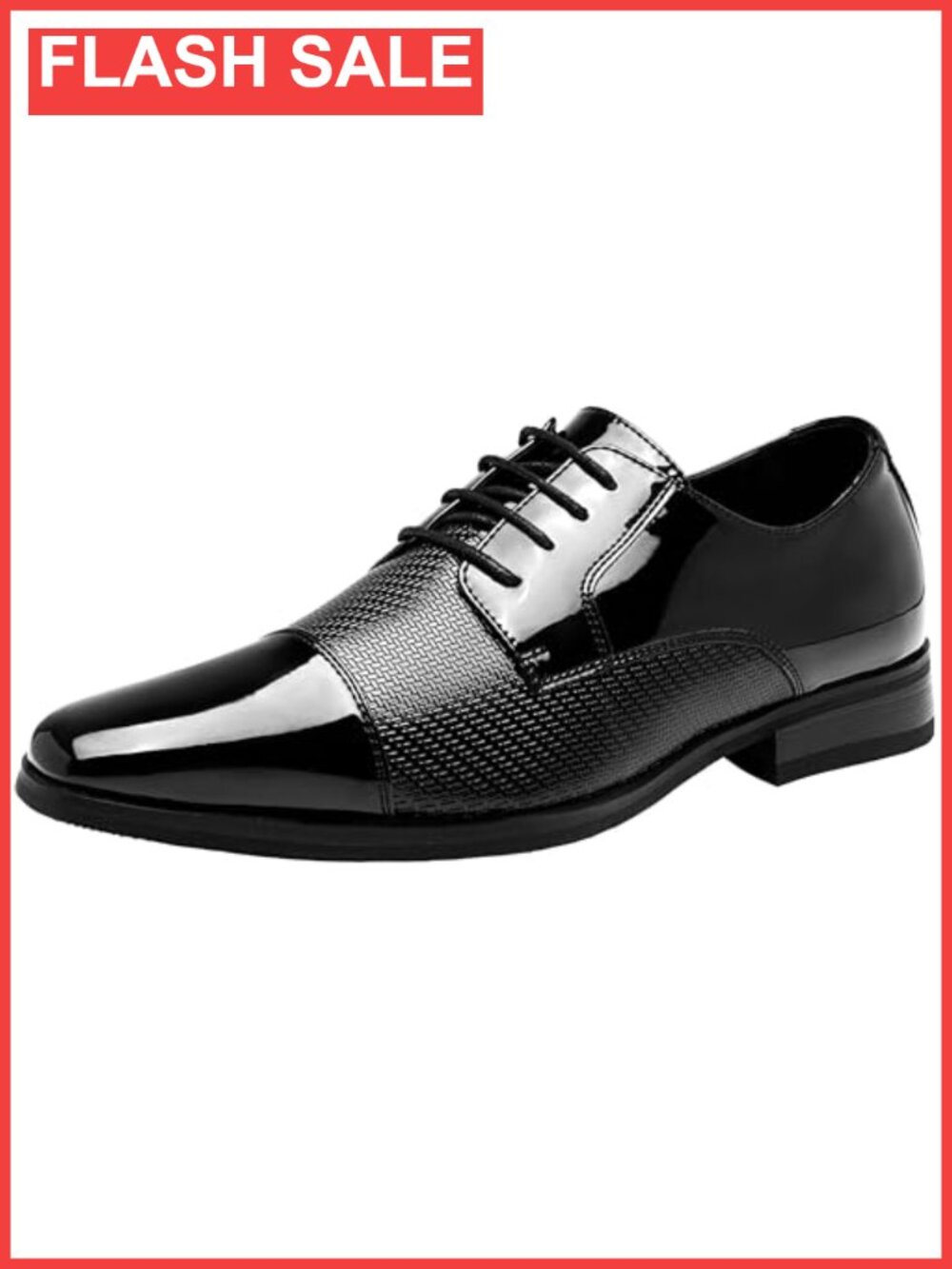 Mens Tuxedo Oxford Dress Shoes Patent Faux Leather Cap Toe